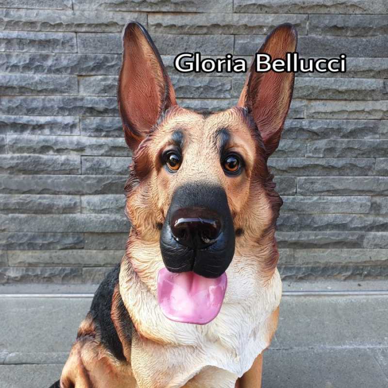 Jual Terbaru Patung Pajangan Anjing German Shepherd Miniatur