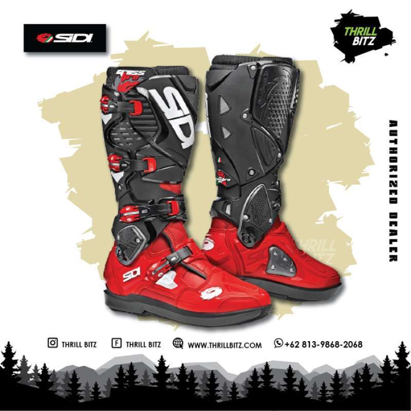 Promo SIDI Crossfire 3 SRS Red Red Black Size 44 Diskon 23 di