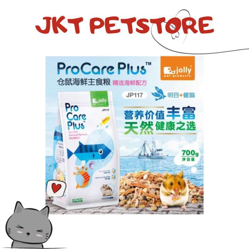 Promo Makanan Hamster Jolly ProCare Plus Seafood 700gr JP117