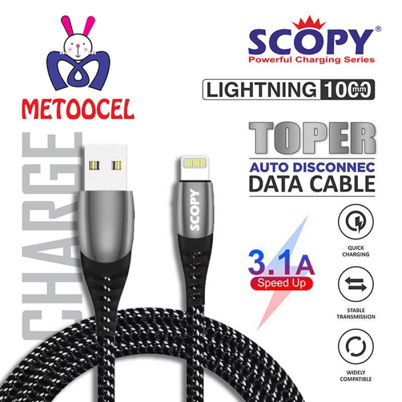 Scopy Toper Suitable for IPh Lightning to C to C Micro Kabel Data Fast  Charging 1M