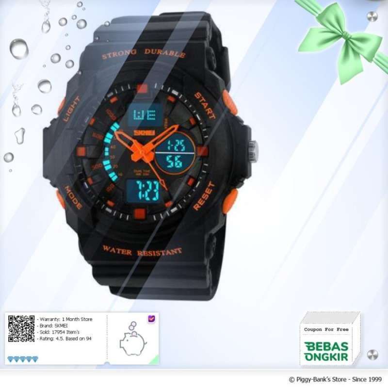 Jual SKMEI Jam Tangan Anak Analog Digital Anti Air 30 M 1061 di