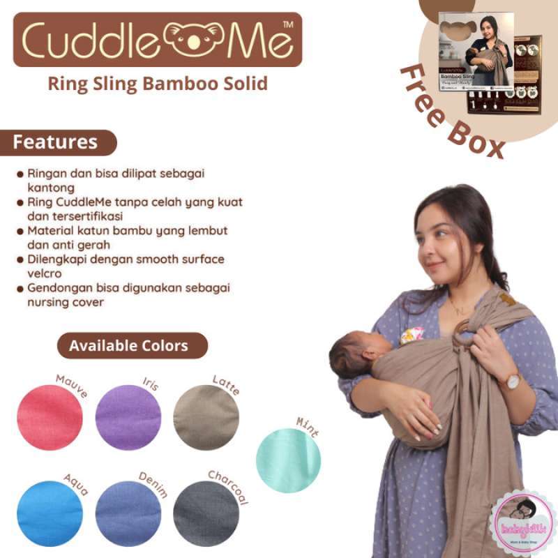 Promo Cuddle Me Bamboo Ring Sling Solid Edition Diskon 5 di