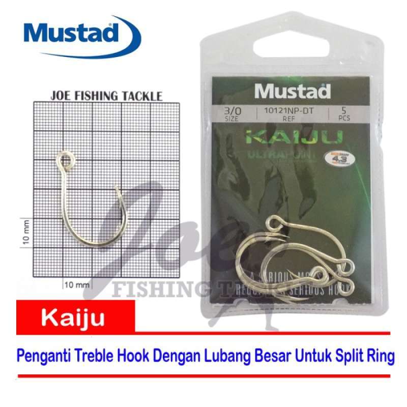 Jual Mustad Kaiju Size 3/0 Inline Single Hooks - 10121NPDT - Mata