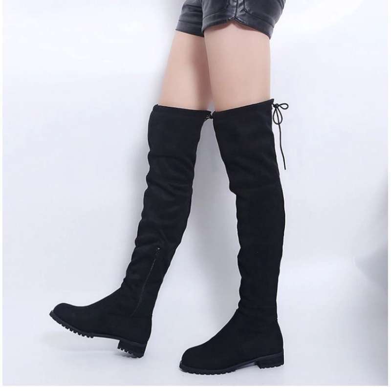 Promo Spv Boots Knee Hee Tinggi Selutut Winter Musim Dingin Diskon