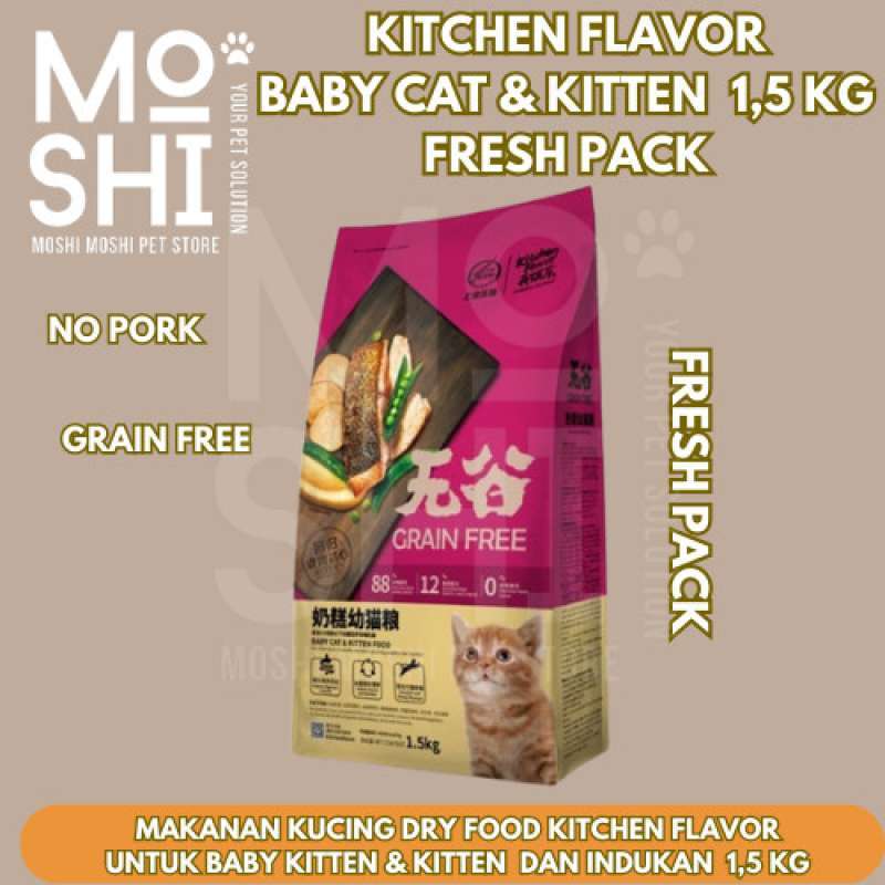 Promo Makanan Kucing Kitchen Flavor Baby Kitten Kitten Pregnancy 1 5 Kg Diskon 33 Di Seller Toko Imang Tugu Selatan Kota Jakarta Utara Blibli