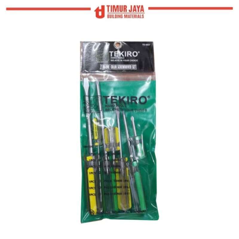 Promo Tekiro Obeng Kristal In Line Screwdriver Set 7 pcs Diskon