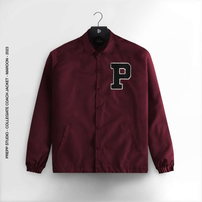 Maroon outlet coach jacket