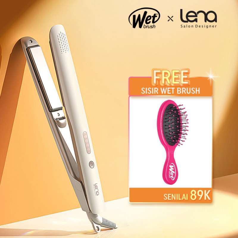 Jual Lena X Wetbrush Hair Straightener Signature Ln 508f Catokan Rambut Ceramic Tourmaline Anion Negative Ion Hair Iron Pelurus 2in1 Free Wetbrush Mini Di Seller The Wet Brush Official Store Kalideres