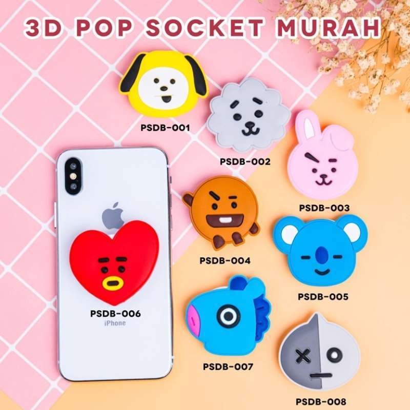 Jual [part 8: Kpop Pop Socket Hp 3d Soket Murah Motif Koya