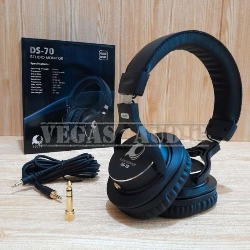 Jual Sale Dolphin Sound Ds70 Headphone Flat Studio Monitor Terbaik