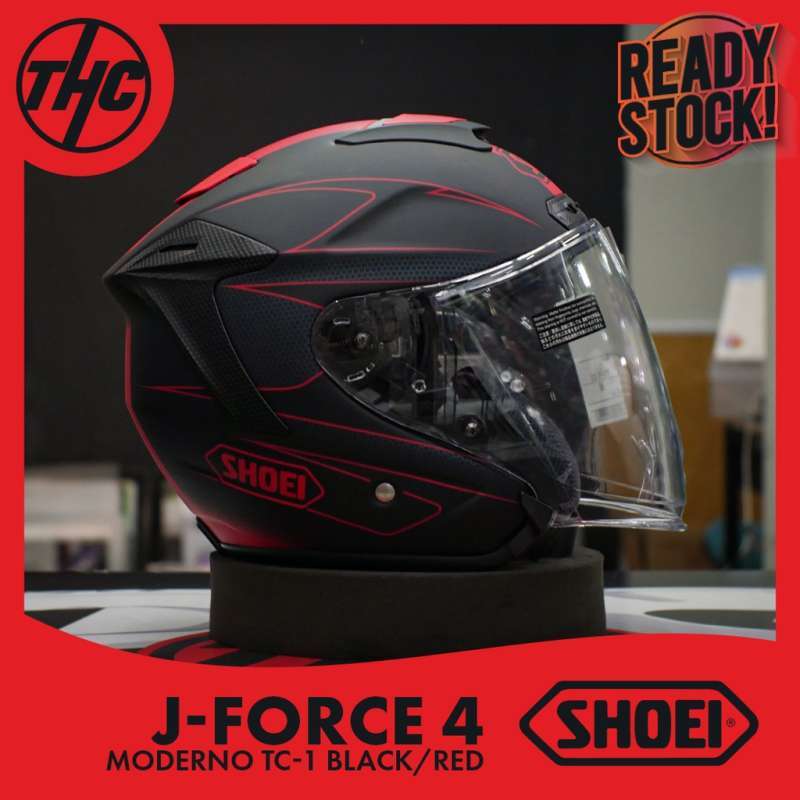 Promo Shoei J force 4 Moderno Tc 1 Black Red J Force Iv Half Face