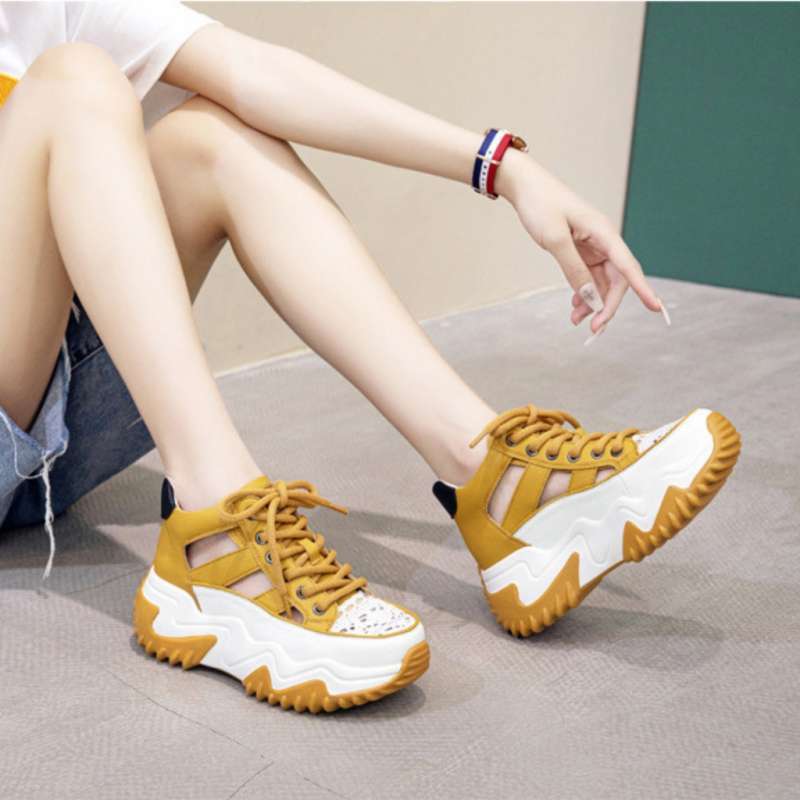 Promo Sepatu Sneakers Wedges Wanita Premium Quality ID218 39
