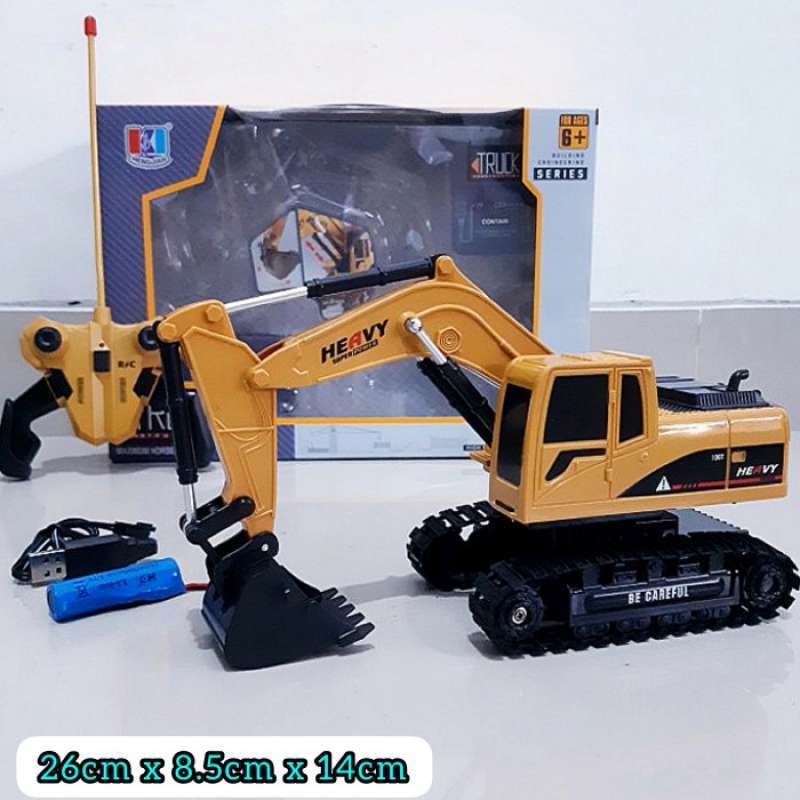 Mainan Remote Control RC Excavator Truk RCE2 Truck Beko Remot Kontrol Buldozer 27MHz