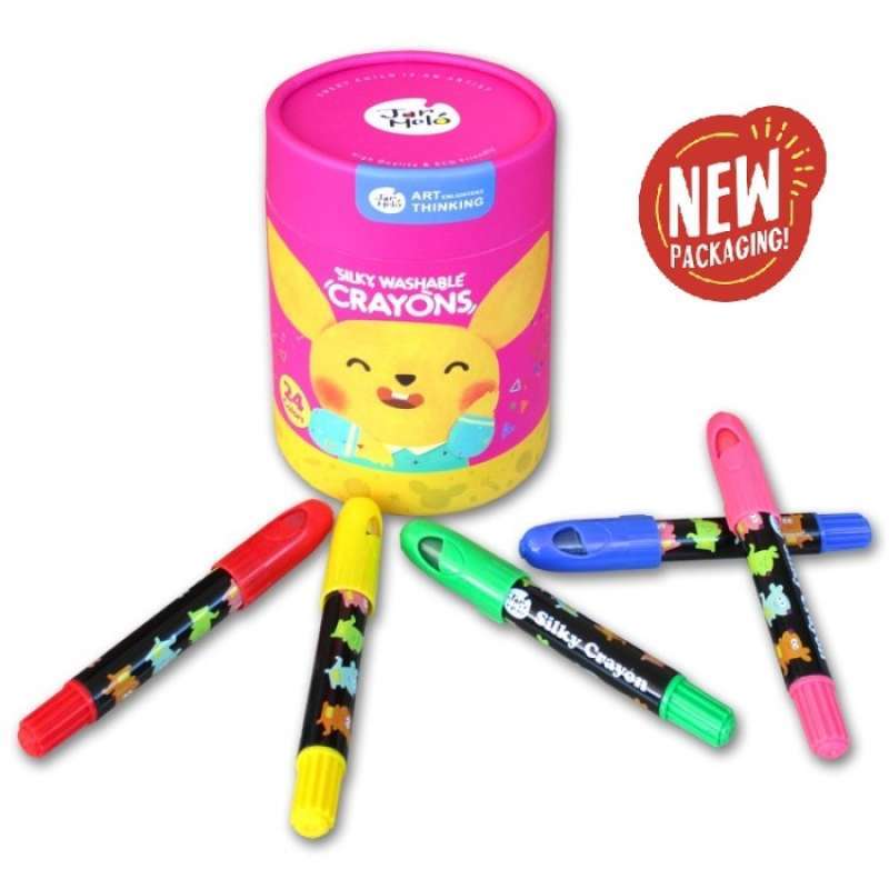 Jar Melo Washable 3 In 1 Silky Crayons - (Crayon/Pastel/Watercolor