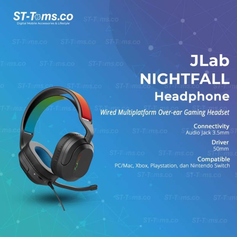 Jual JLab Nightfall Night Fall Over-ear Wired Gaming Headphone with 3.5mm  di Seller ST-Toms - Ancol-2, Kota Jakarta Utara