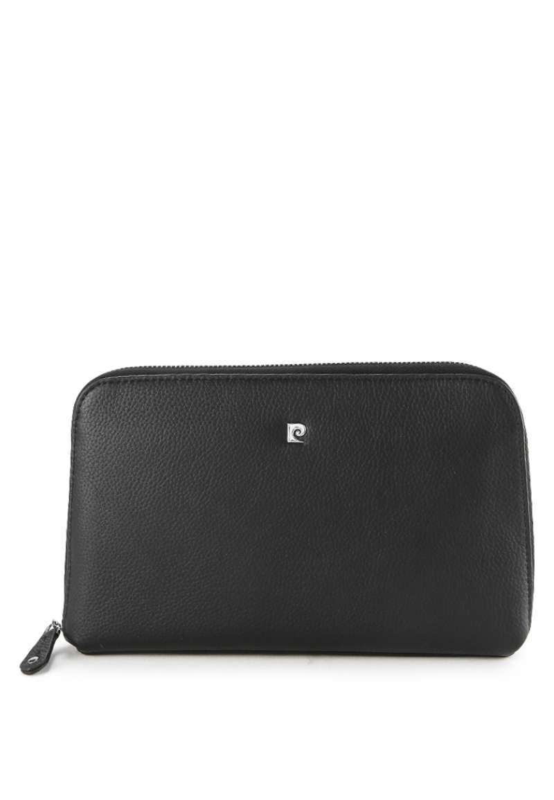 Pierre Cardin Clutch Leather Kulit Tas Tangan Handbag Pria Original  0112828301BLA