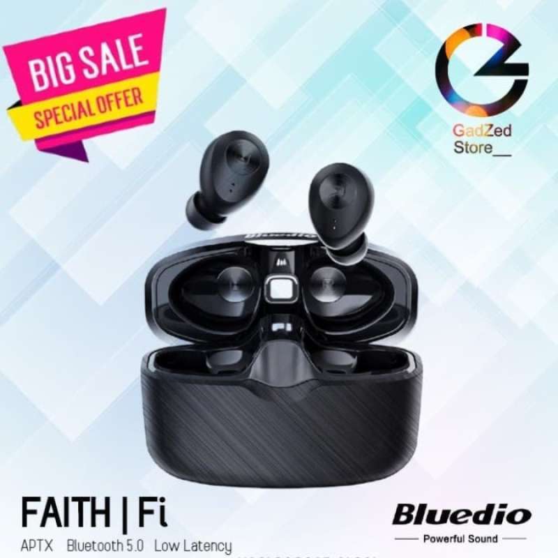 Promo Bluedio FAITH Fi TWS bluetooth Earphone QCC3020 APTX Low