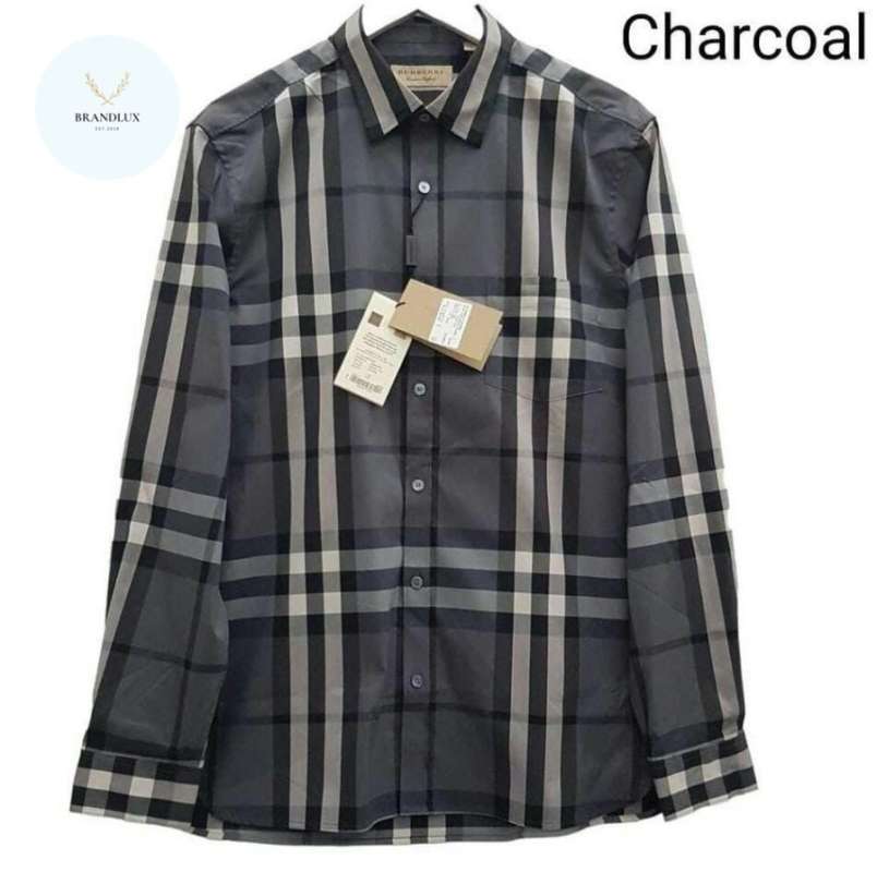 Burberry outlet shirt charcoal