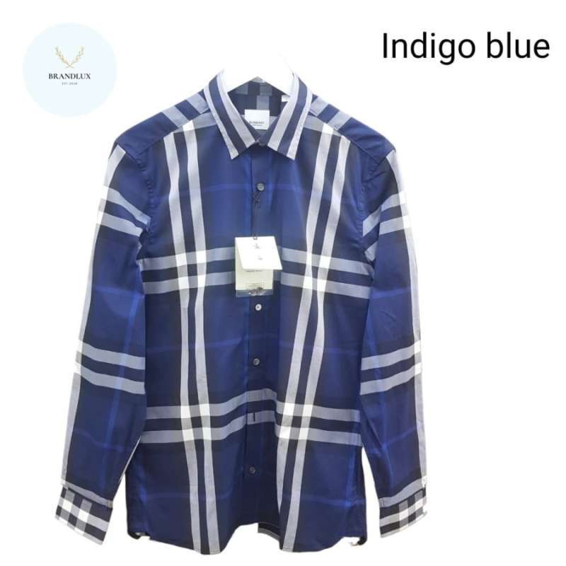 BURBERRY Nelson Men Check longsleeved Shirt 100 Authentic