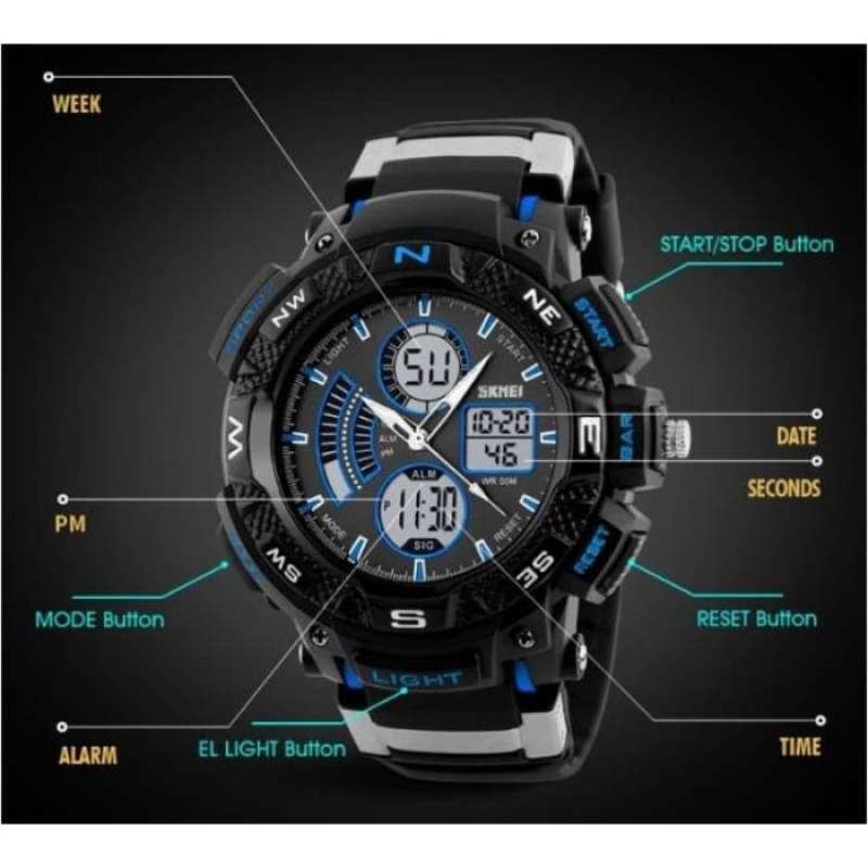 Jual Jam Tangan Sport Skmei 1211 Original Water Resistant 50m Di Seller Toko Ada semua Meruya Utara ilir Kota Jakarta Barat Blibli