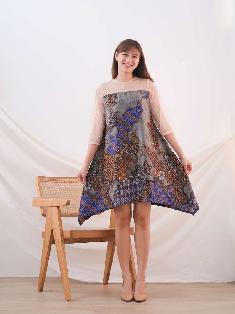 Dress hot sale batik satin