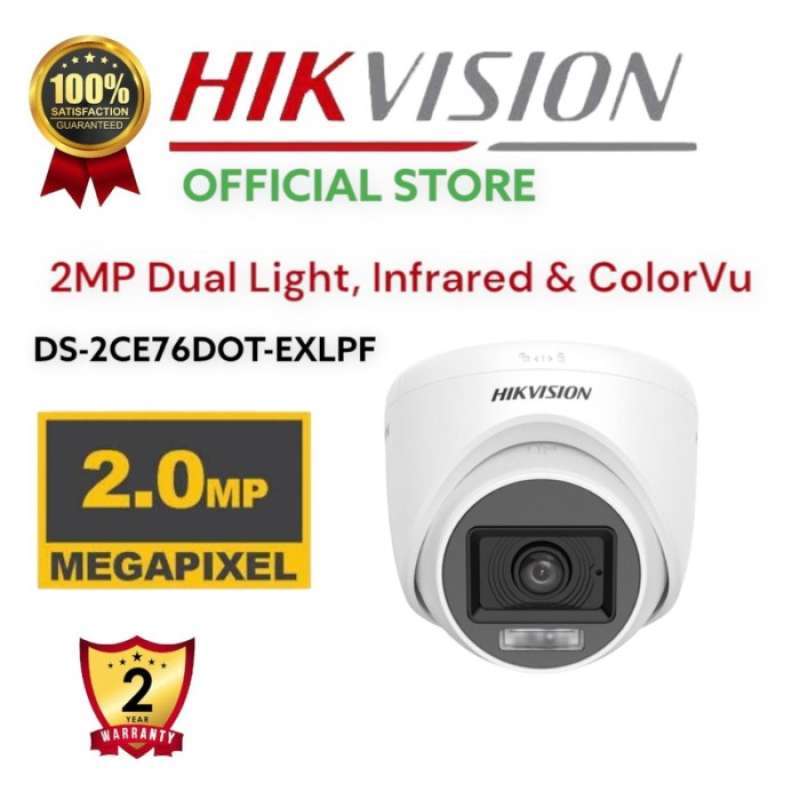 Promo Kamera CCTV HIKVISION Indoor 2MP 1080p DS-2CE76DOT-EXLPF - Dual Light  Diskon 33% di Seller Farwa store - Tugu Selatan, Kota Jakarta Utara | Blibli