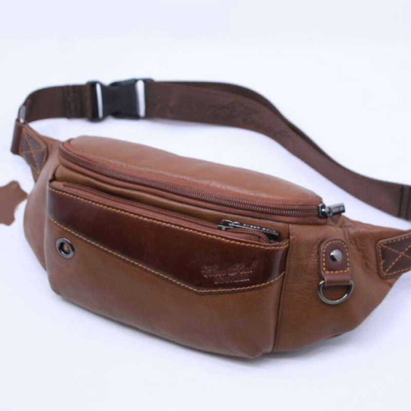Promo WAIST BAG PRIA WANITA KULIT ASLI SLING BAG KULIT ASLI