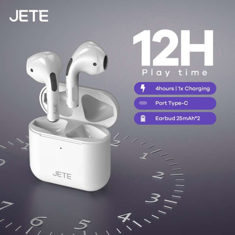 TWS Earbuds Headset Bluetooth JETE CE2 IPX5 Garansi Tahun