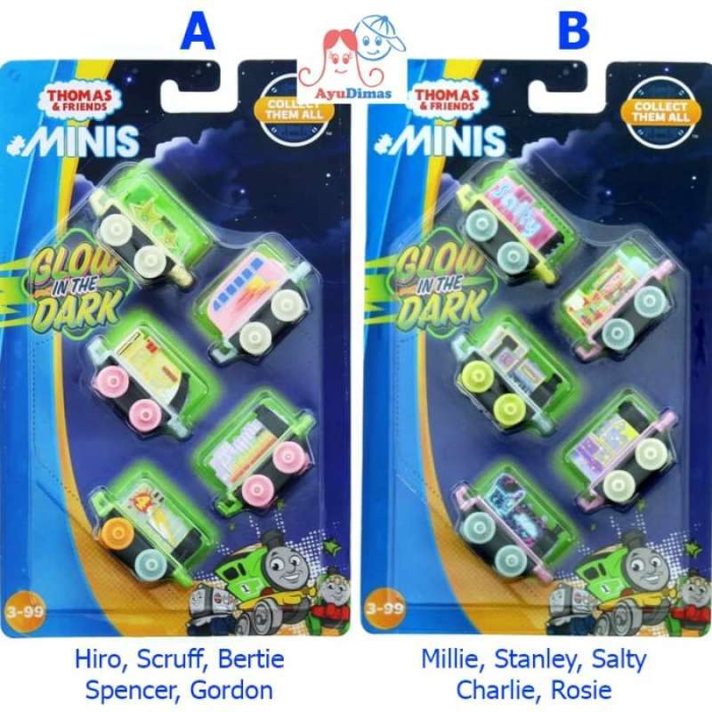 Glow in the shop dark thomas minis