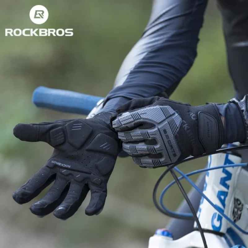 Rockbros S210BK Sarung Tangan Hand Gloves Full Finger Motorcycle Bike