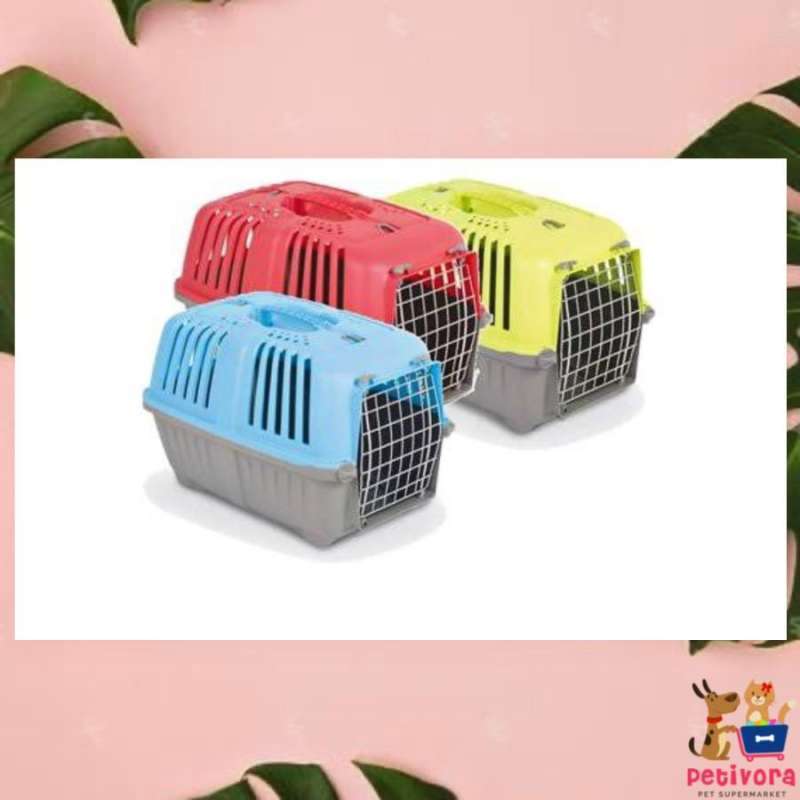 Jual KENNEL BOX Pet Cargo Pratiko 1 Metal 48x30x33 Warna Random