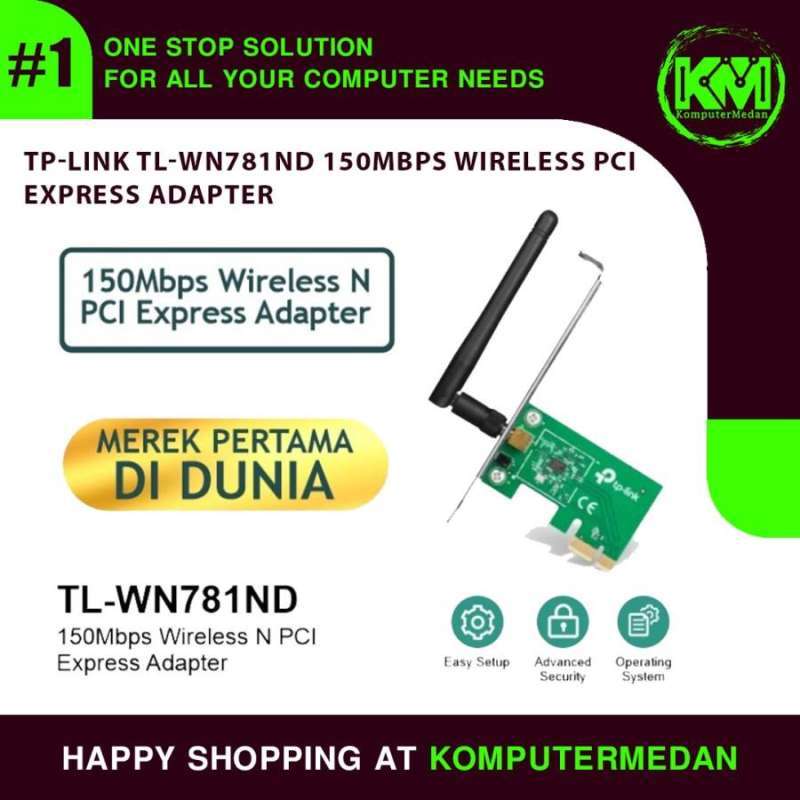 Carte Wifi 150 Mbps TP-Link Tl-Wn781nd Adaptateur PCI Express Wi