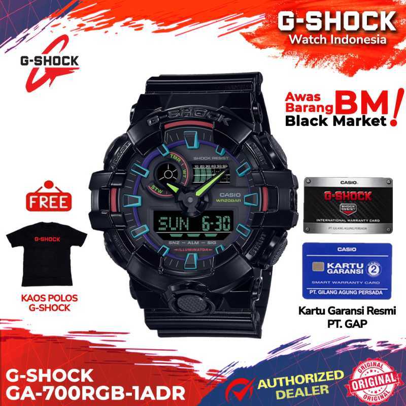 Promo G Shock GShock GA 700RGB 1ADR GA 700RGB GA 700 GA700RGB GA