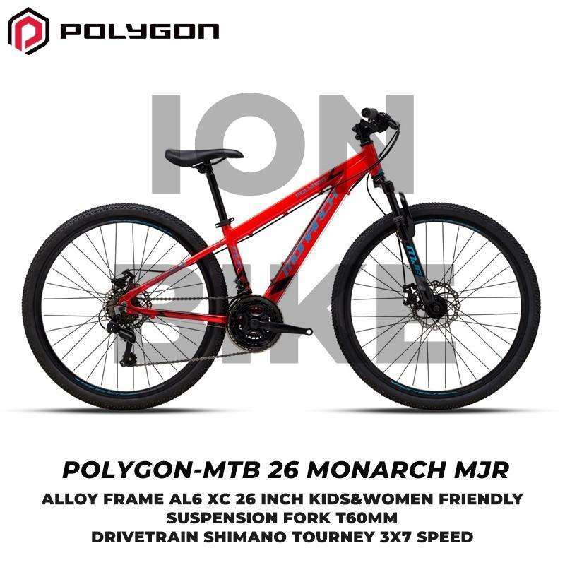Jual Sepeda MTB 26 Polygon Monarch MJR Alloy Frame 7 Speed Anak