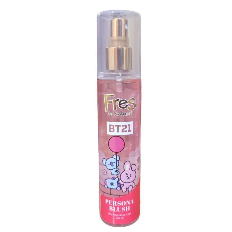 FRES NATURAL FRAGNANCE BODY MIST BT21 100ml PARFUM WINGS PEWANGI TUBUH PERAWATAN TUBUH KECANTIKAN PARFUME COLOGNE LOVE YELLOW IN LUV PURPLE PINK RED
