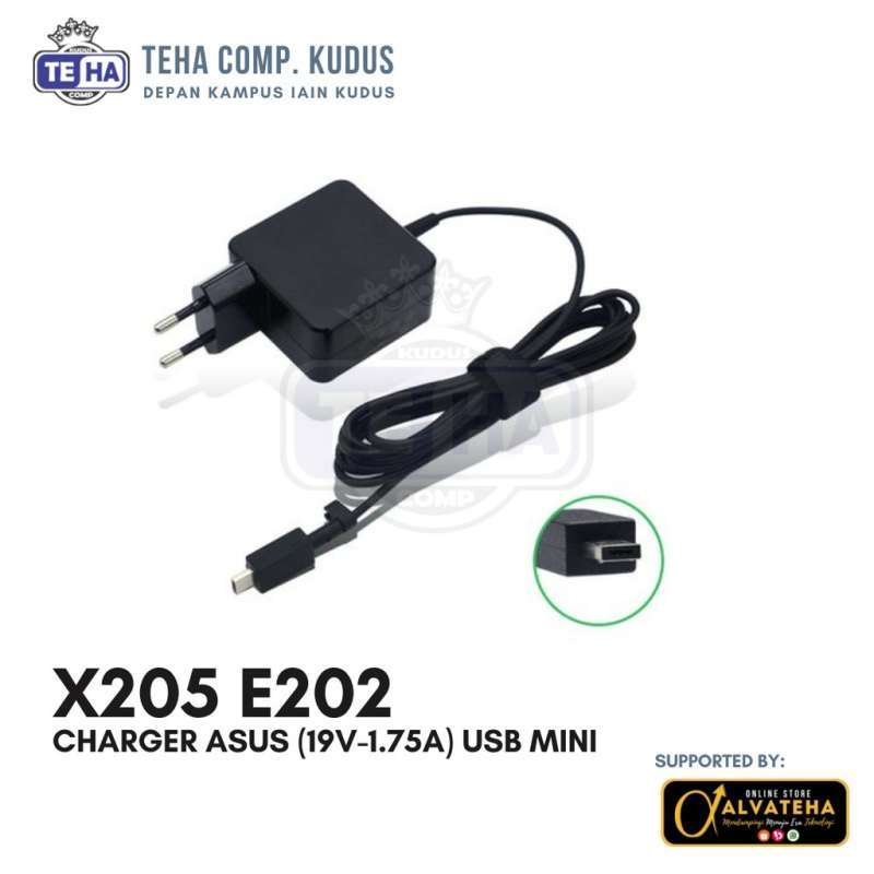 Charger Laptop ASUS 19V 1.75A dengan Adaptor Micro USB, Kompatibel untuk Asus EeeBook E202, Cocok bagi Pengguna VivoBook E202N/NA/NAH