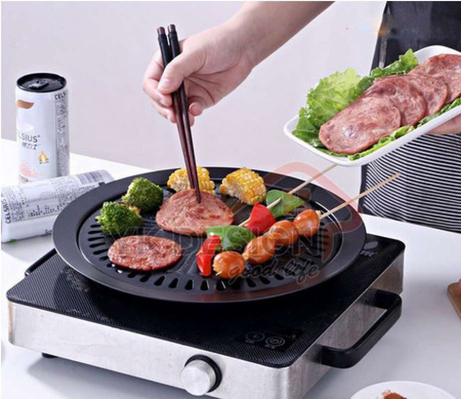 Jual Tempat Pemanggang Daging Bbq Grill Pan Piring Panggang di