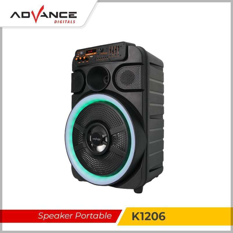 Advance Bluetooth Speaker with 12-Inch Woofer, LED Light, and Radio Recording, Perfect for TV and Multi-Device Use, Ideal for Music Enthusiasts