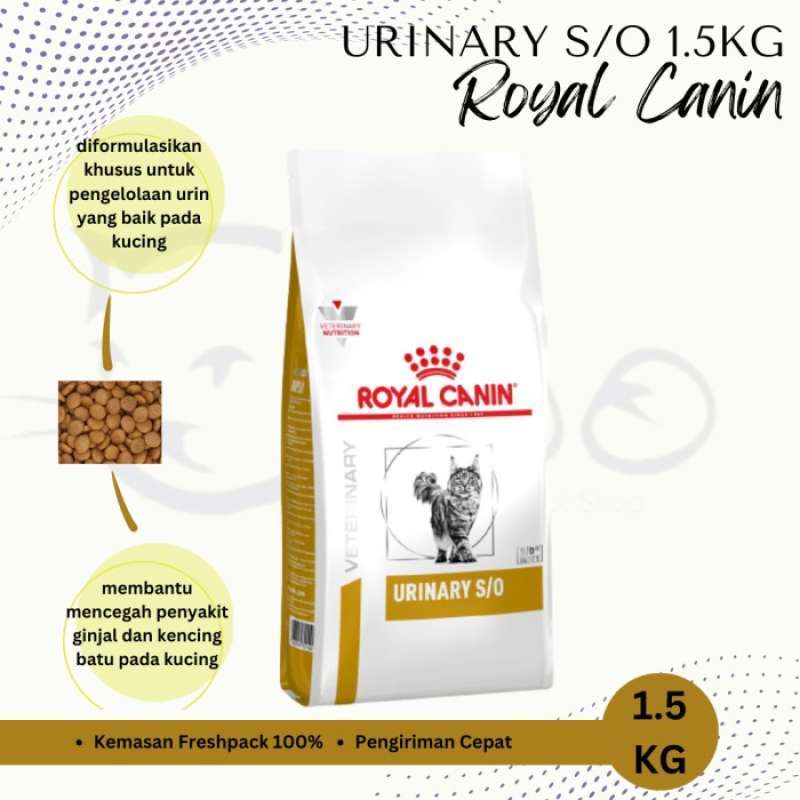 Promo Makanan Kucing Royal Canin Urinary So 1.5Kg 1.5 Kg 1 5Kg