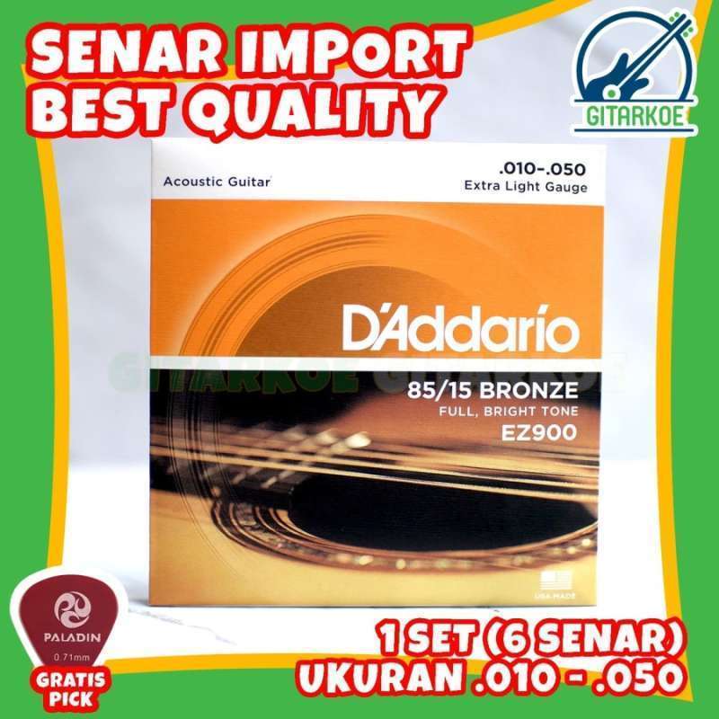 Promo Senar Gitar DAddario EZ900 String Akustik 010 050 8515