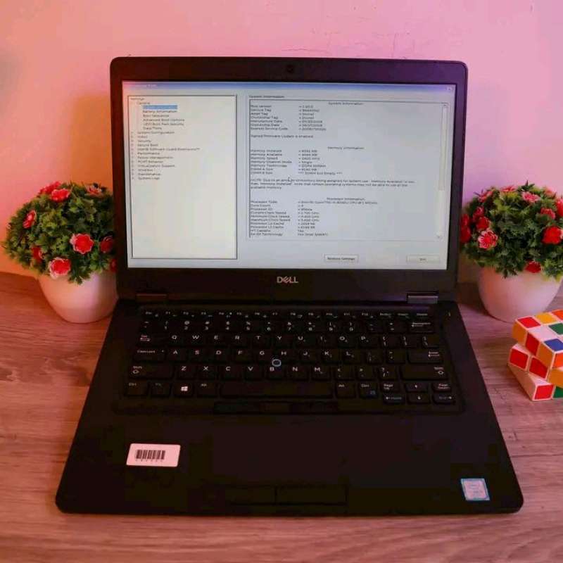 DELL LATITUDE E5490 CORE I7 GEN 8TH RAM 8GB/SSD 256GB LAYAR 14 INCHI