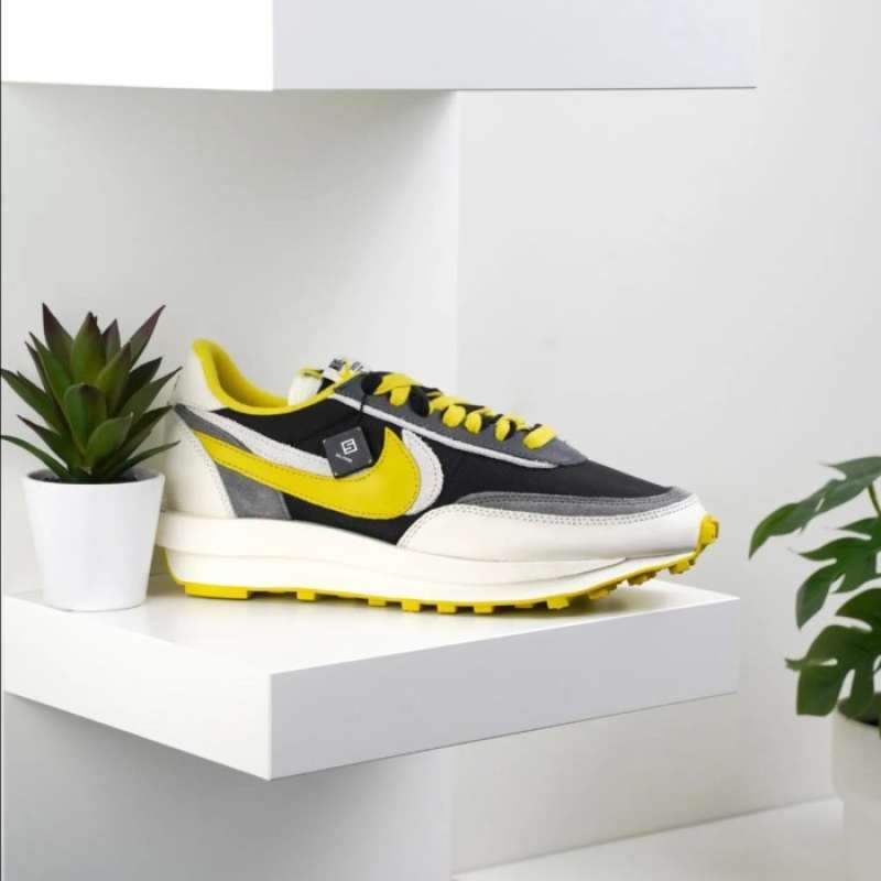 undercover x sacai x nike ldwaffle bright citron