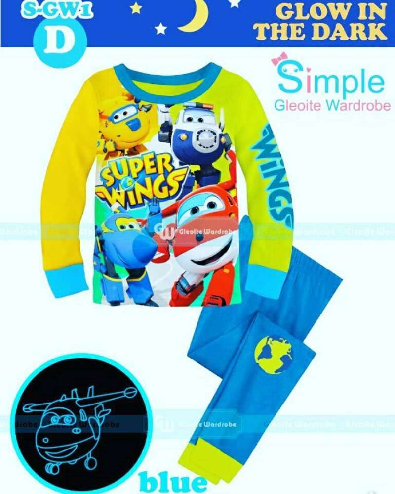 Jual Pajamas Super Wings Glow In The Dark Di Seller Aninda Store Id Petojo Utara Kota Jakarta Pusat Blibli