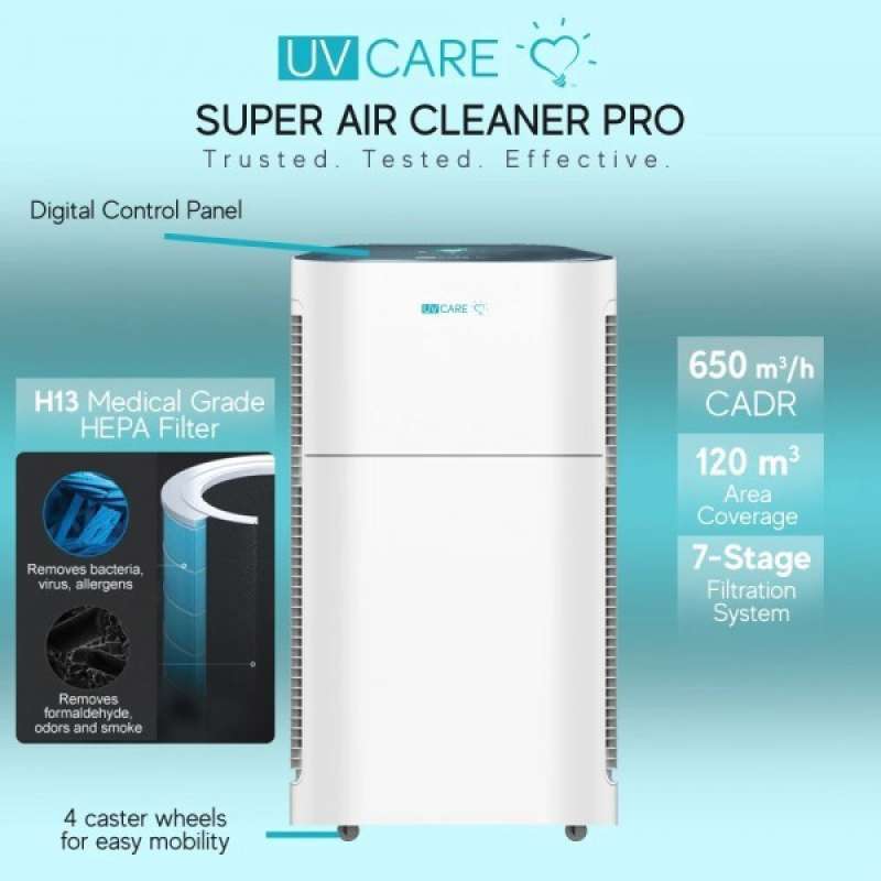 Uv care super air cleaner shop pro