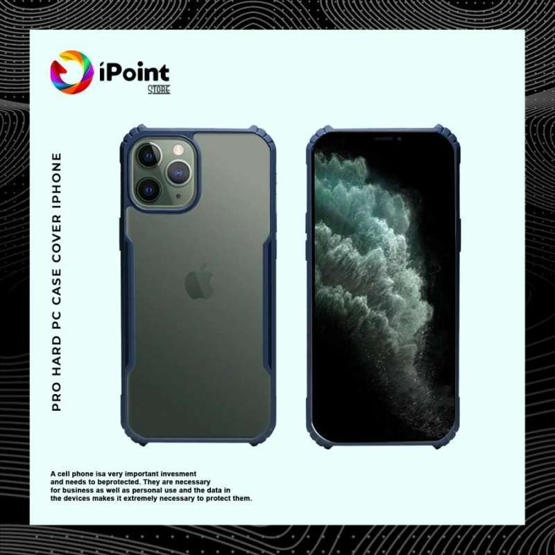 CASE IPHONE 11 PRO MAX HARD SILICONE BEZEL WITH BACK TRANSPARANT