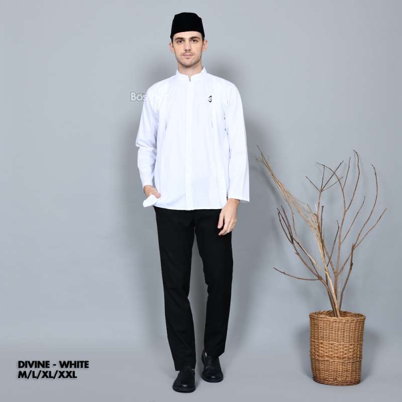 Jual Bossque Divine Kemeja Pria Terbaru Lengan Panjang Hitam
