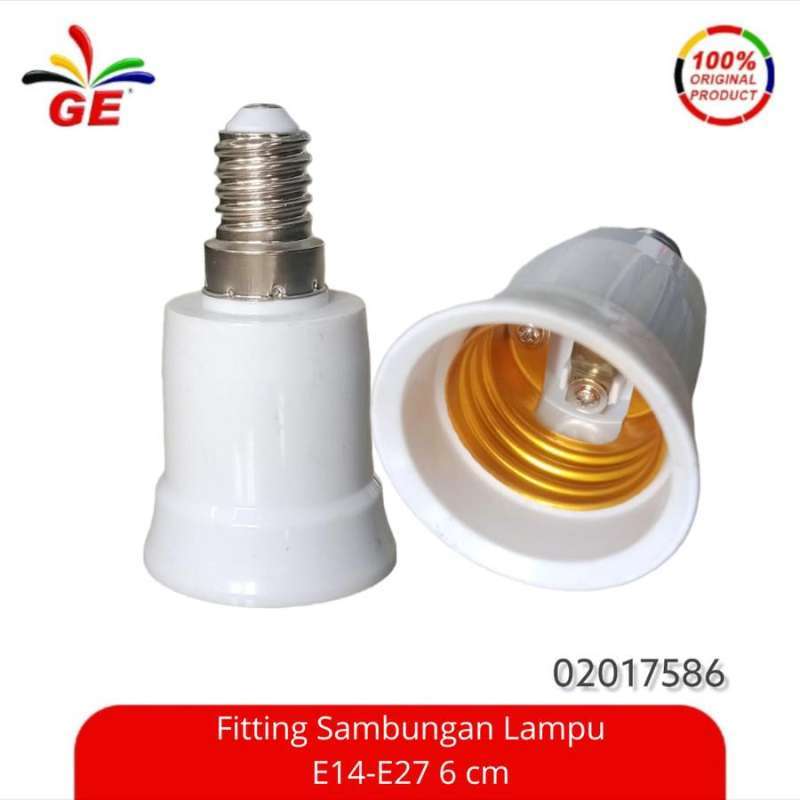 Promo Ge Fitting Sambungan Lampu E14 e27 6 Cm 02017586 Diskon 65