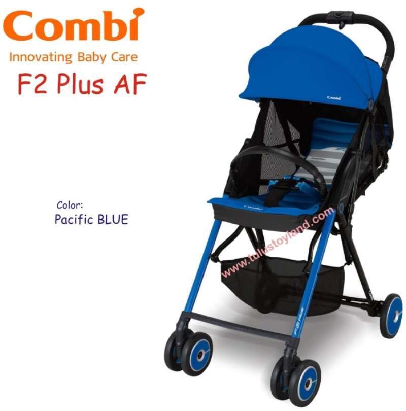 Promo COMBI F2 Plus AF Stroller Anak Premium Blue Red