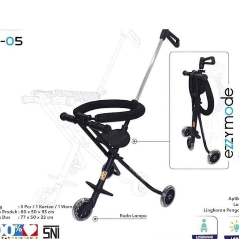 Promo Ezzy Baby Stroller Roda 3 Portable Kursi Dorong Bayi Lipat