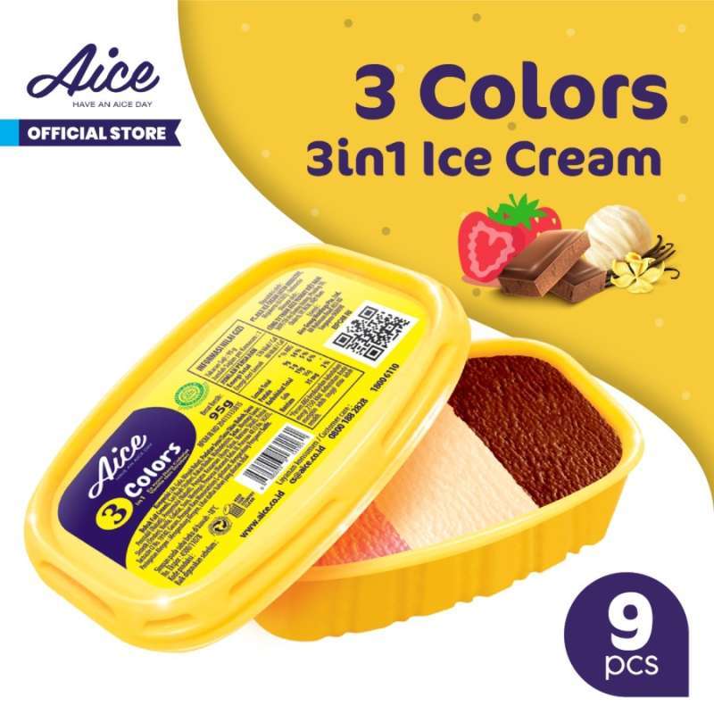 Promo Aice Ice Cream 3 In 1 Colors 95g Eskrim Isi 9 Pcs Es Krim Diskon 51 Di Seller Aice Ice Cream Store Mangga Dua Selatan Kota Jakarta Pusat Blibli